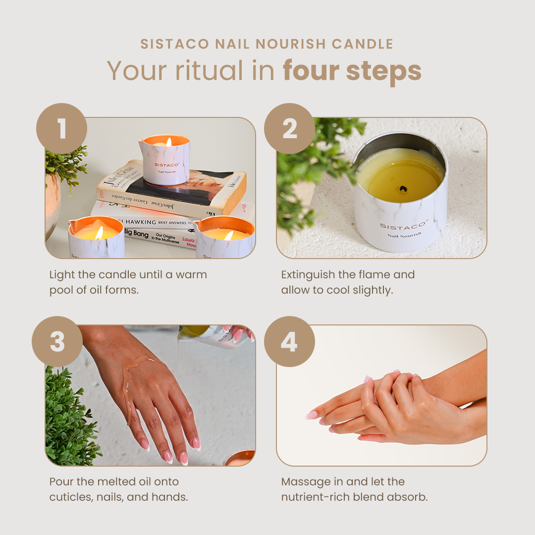 Nail Nourish Candle - Rose + Bergamot - Pre Order