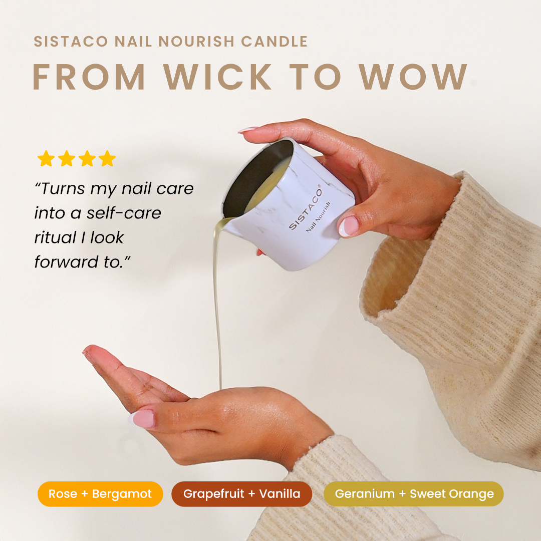 Nail Nourish Candle - Rose + Bergamot - Pre Order