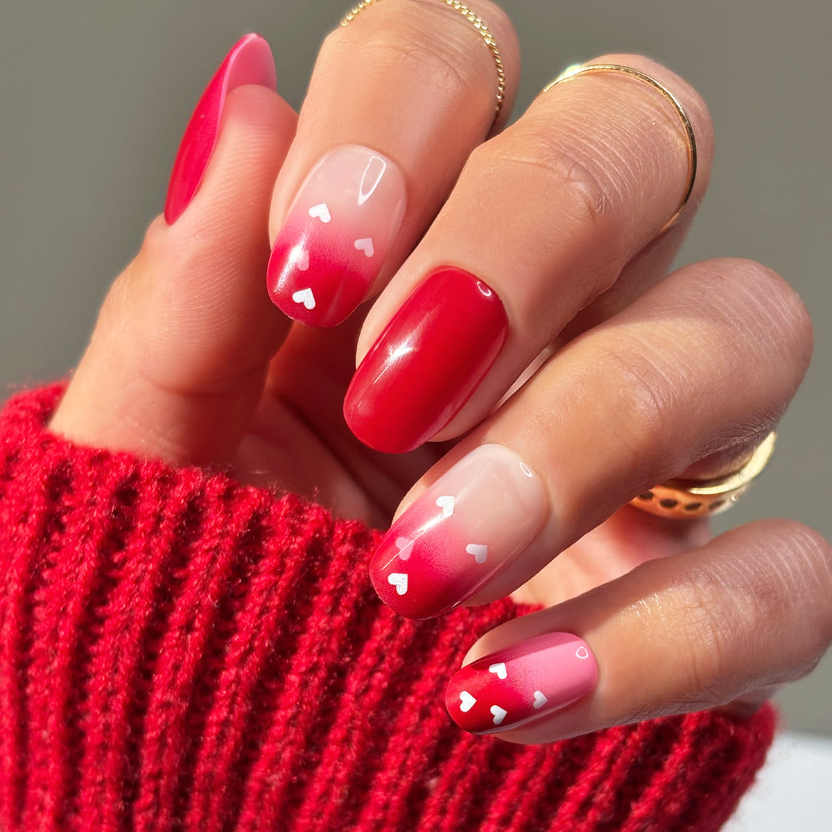 Blushing Bouquet - Oval Medium - Sustainable Nails