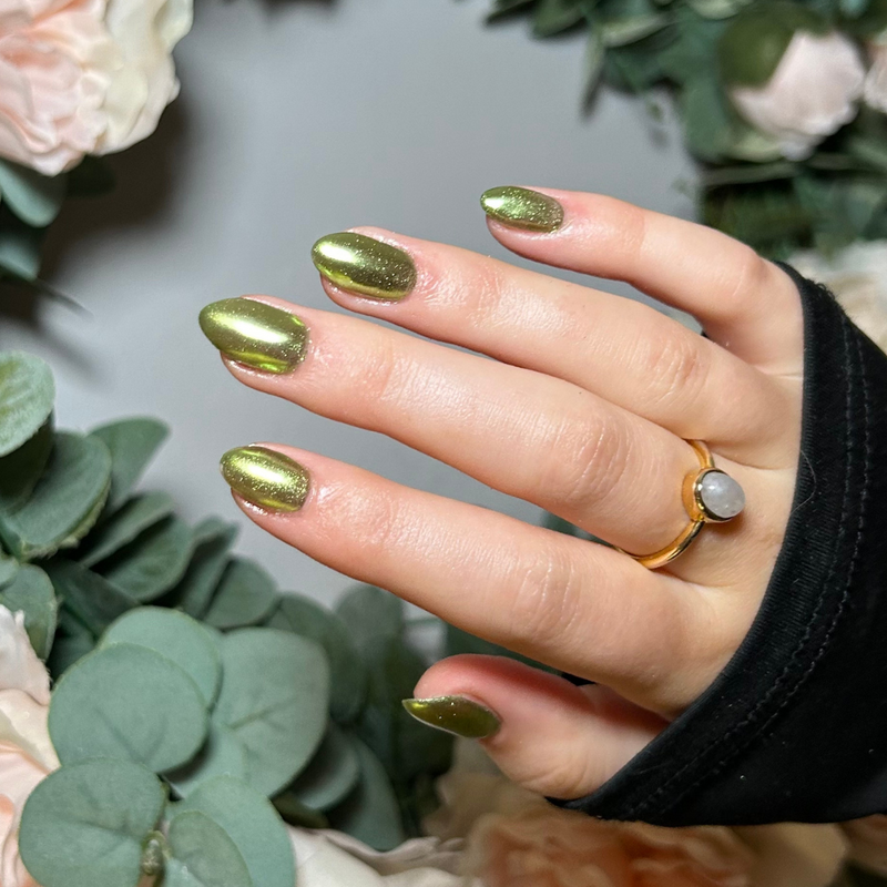 Olive - Metallic Nail Powder