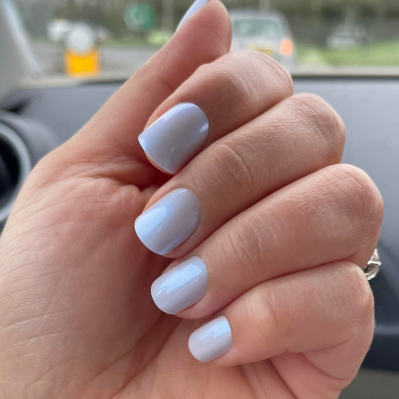 Baby Blue - Square Sustainable Nails