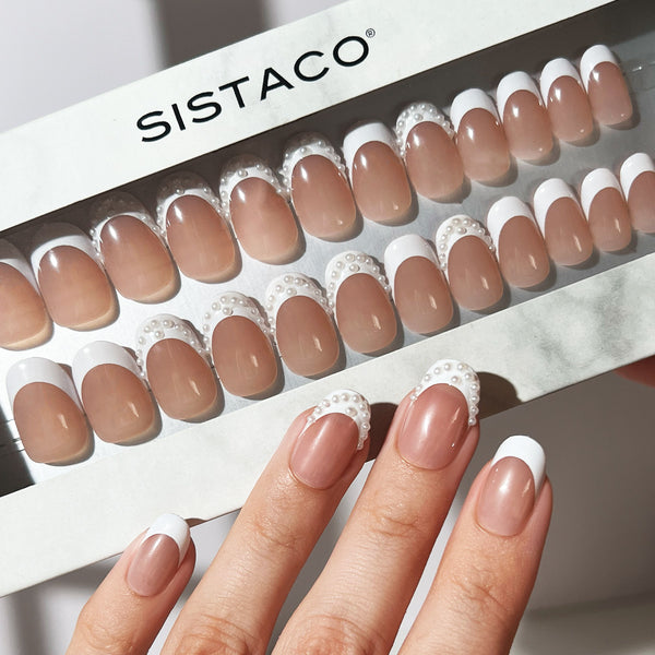 Bridal Halo - Oval Sustainable Nails - Pre order