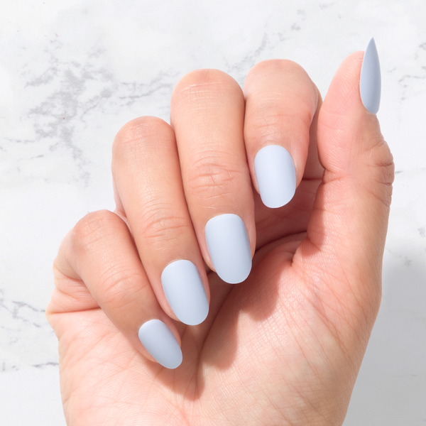 Cambridge Blue - Oval Sustainable Nails