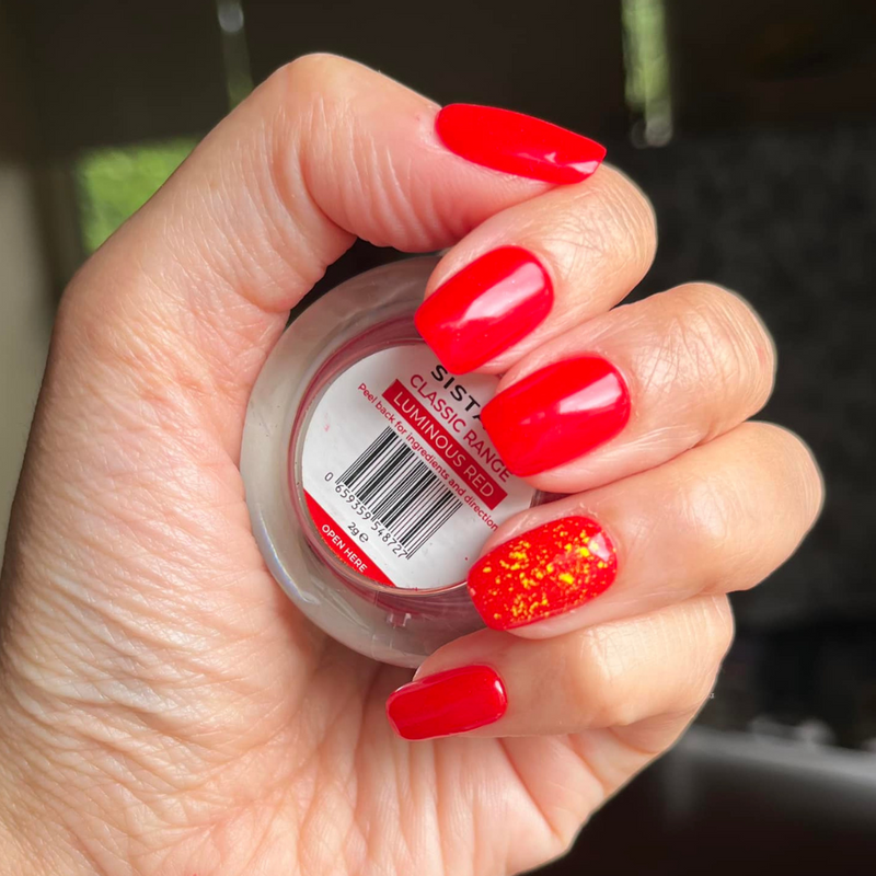 Luminous Red - Matte Nail Powder