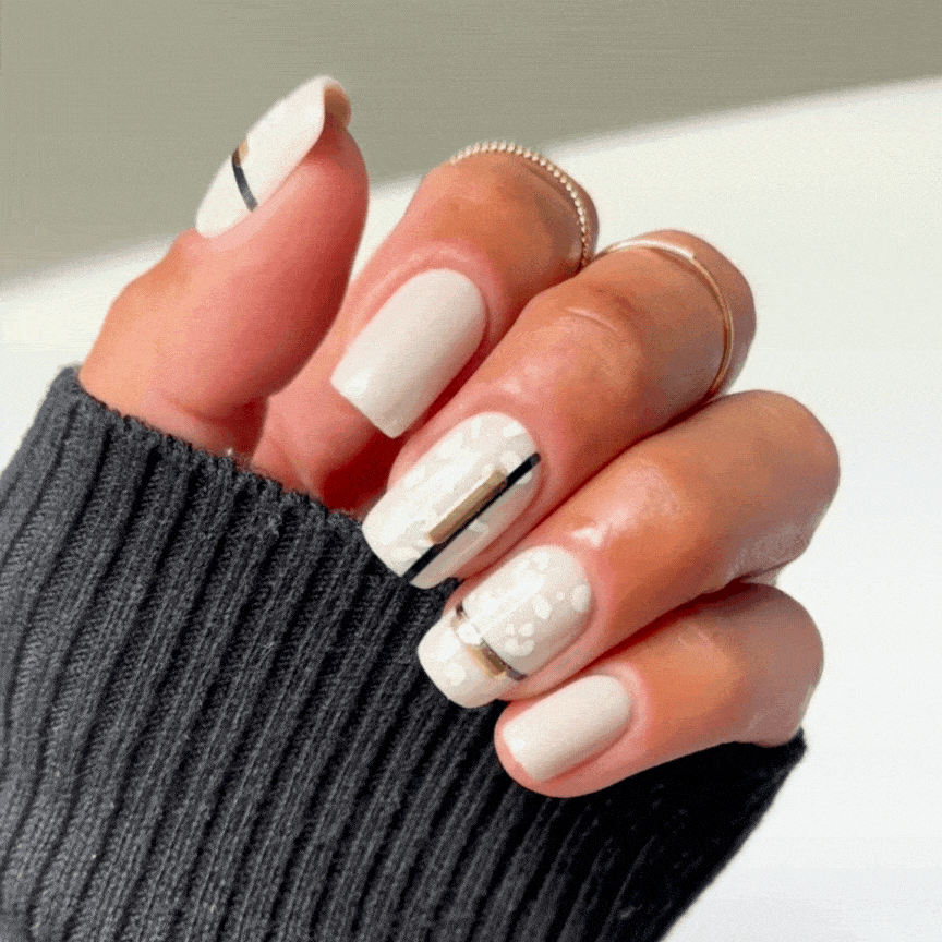 Noir Baroque - Square Sustainable Nails - Pre order