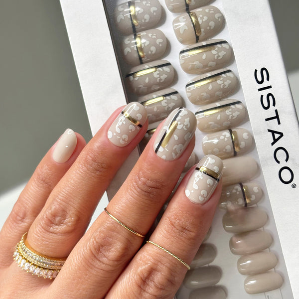 Noir Baroque - Oval Sustainable Nails - Pre order
