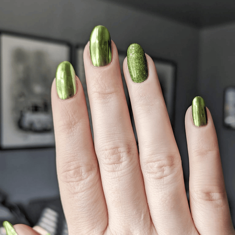 Olive - Metallic Nail Powder