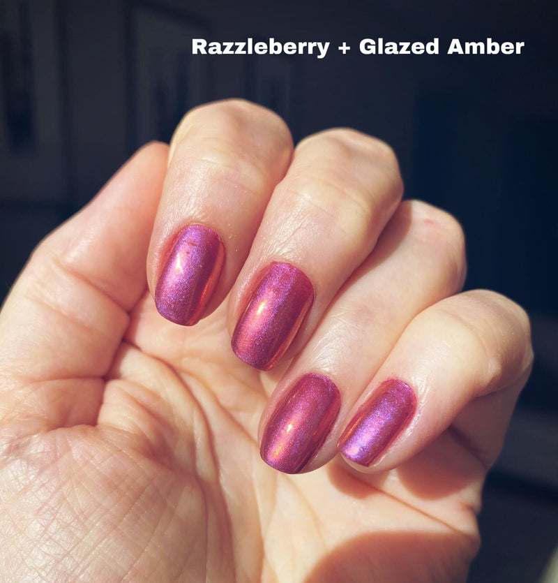 Glazed Amber - Metallic Nail Powder