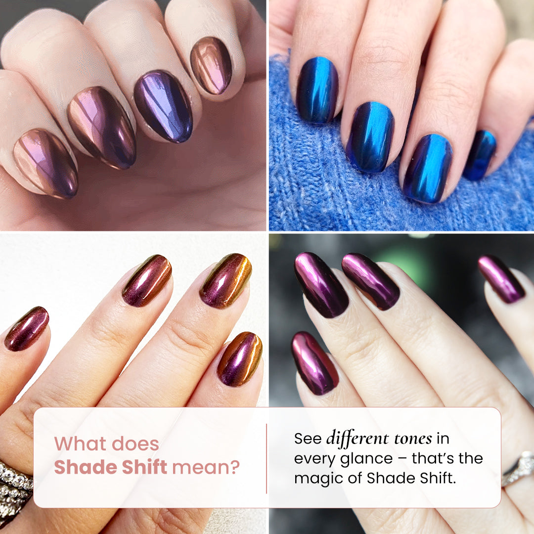 Golden - Shade Shift Metallic Nail Powder