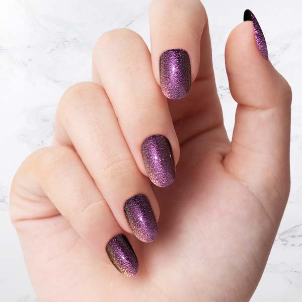 Classic Rich purple glazed Oval nails