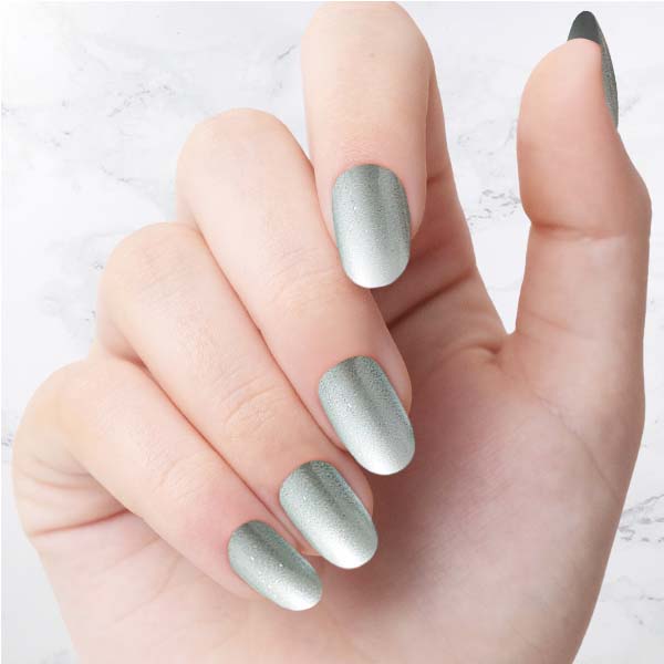 Classic pistachio Glazed Oval nails