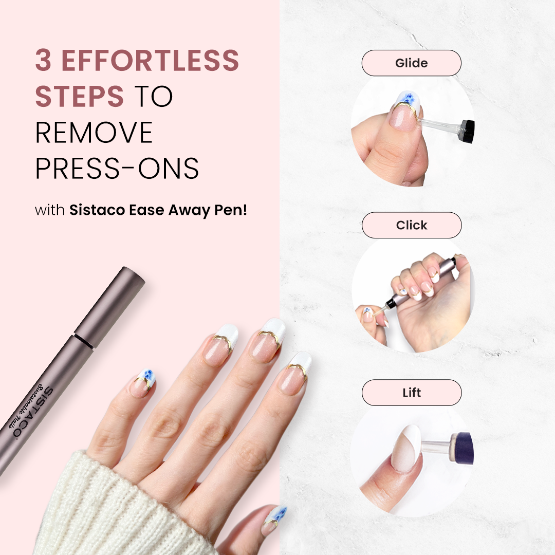 Sugar Plum Ribbon - Oval Sustainable Nails