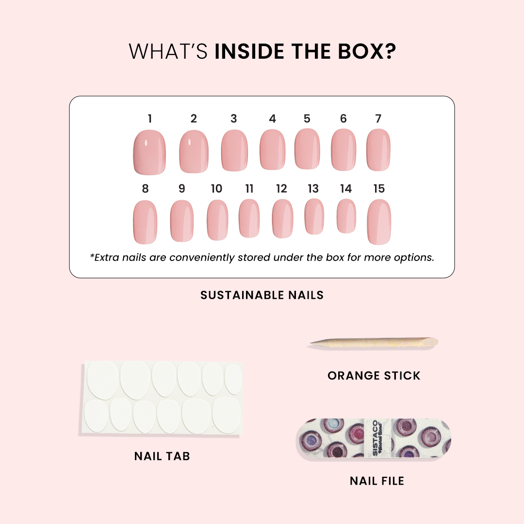 Whisper Mauve - Oval Sustainable Nails - Pre order