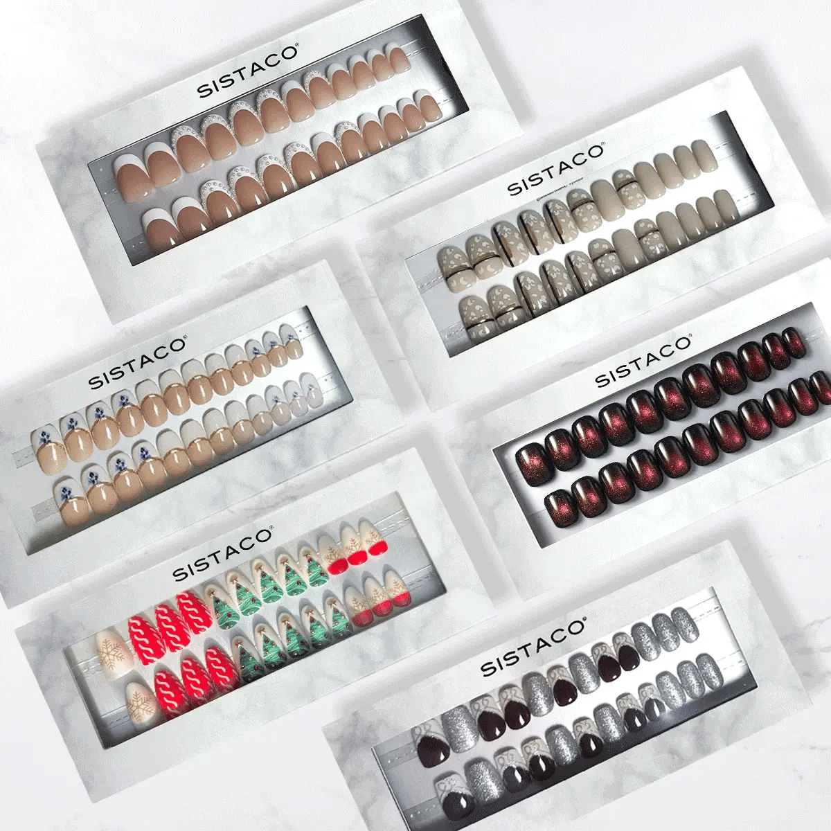6 Piece Sustainable Nails Pack