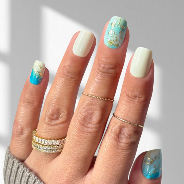 Sand and Sea - Squoval Sustainable Nails - Pre Order