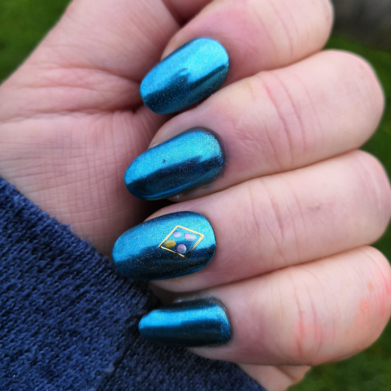 Teal - Metallic Nail Powder