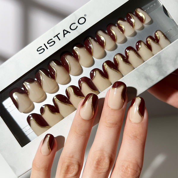 Velour Nights - Oval Sustainable Nails - Pre order