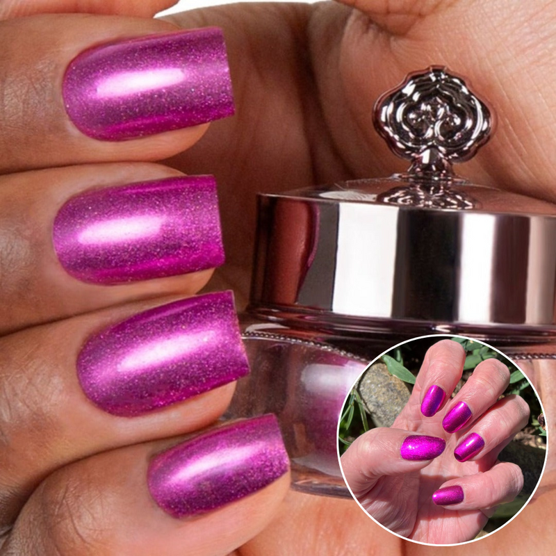 Fuchsia - Metallic Nail Powder