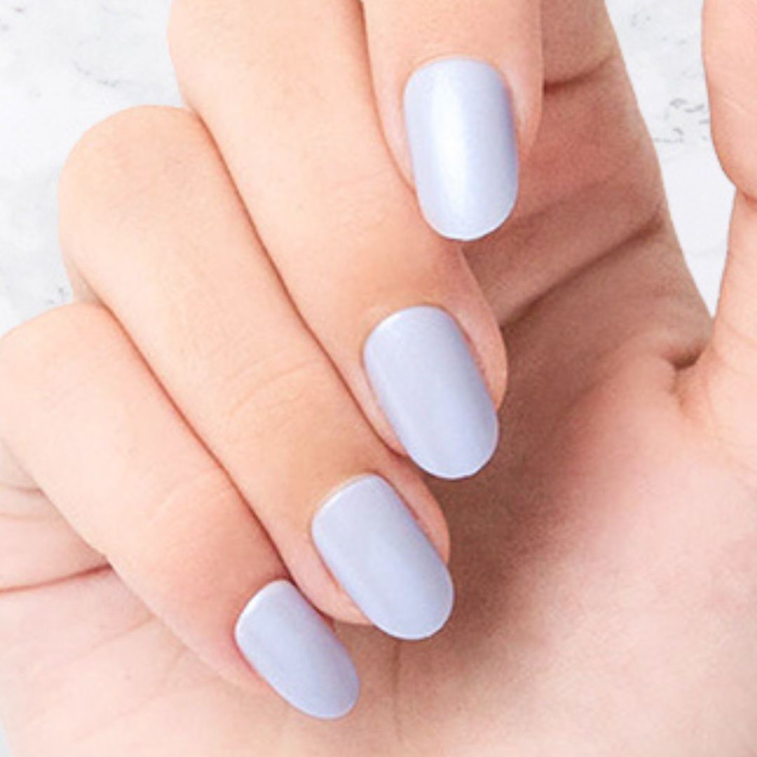 Baby Blue - Oval Sustainable Nails