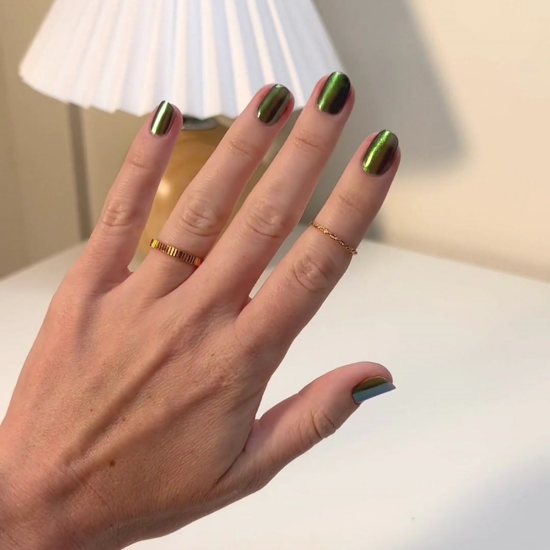 Jade - Shade Shift Metallic Nail Powder - Pre Order
