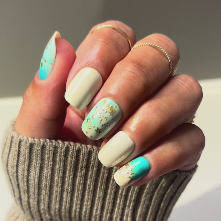 Sand and Sea - Squoval Sustainable Nails - Pre Order
