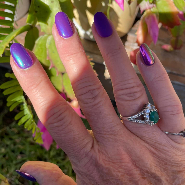 Purple Haze - Oval Sustainable Nails