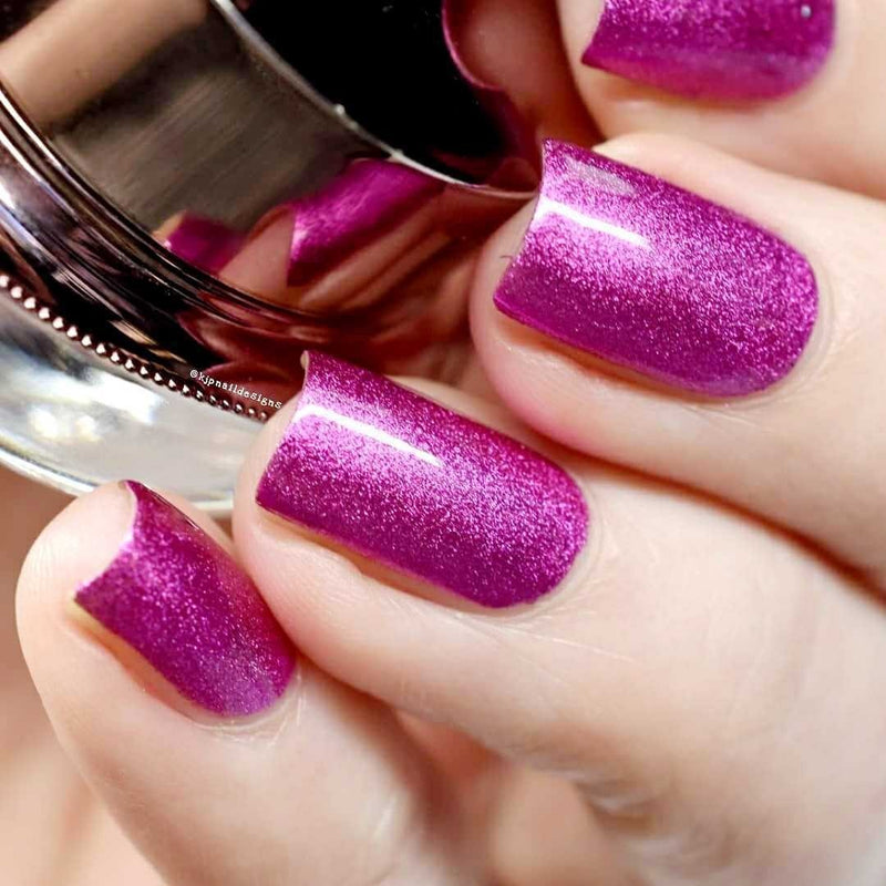 Fuchsia - Metallic Nail Powder