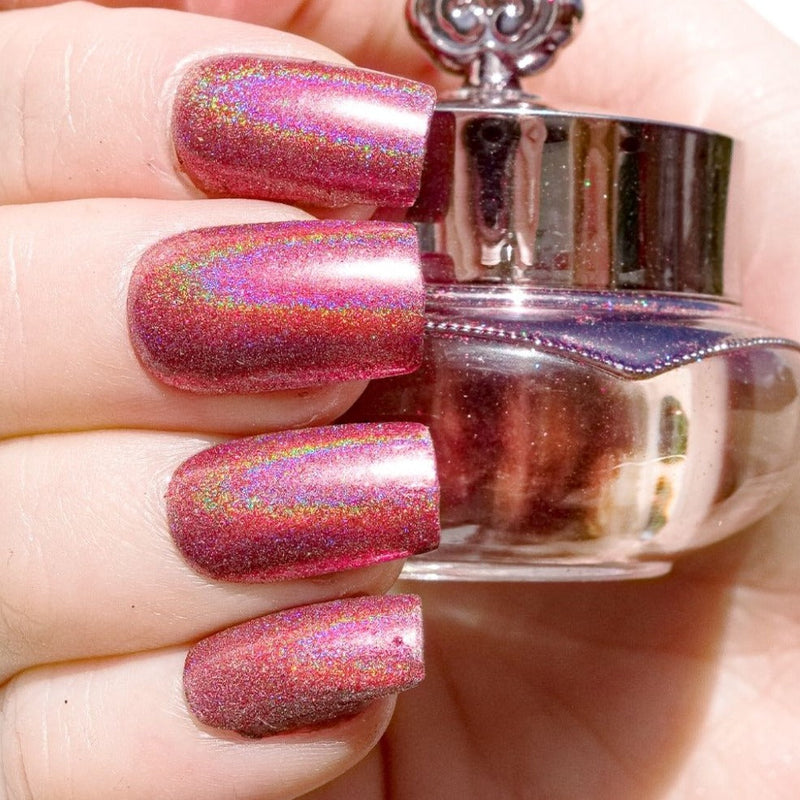 Pink Shatter - Holographic Nail Powder